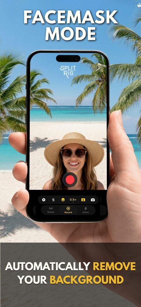 SplitRig dual-camera vlogs use case — Travel · Daily · Food
