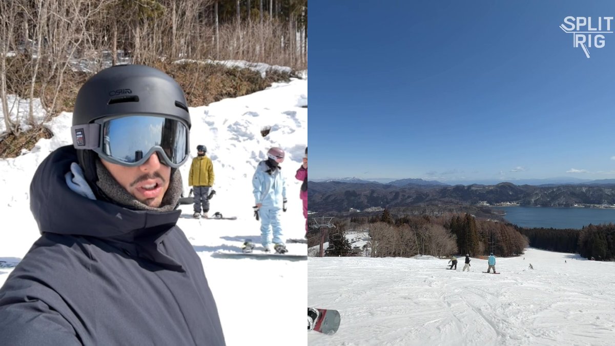 SplitRig — Snow vlog. Side-by-side.